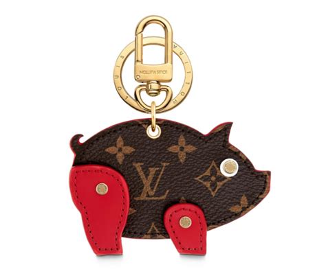 lv pig keychain|louis vuitton keychain.